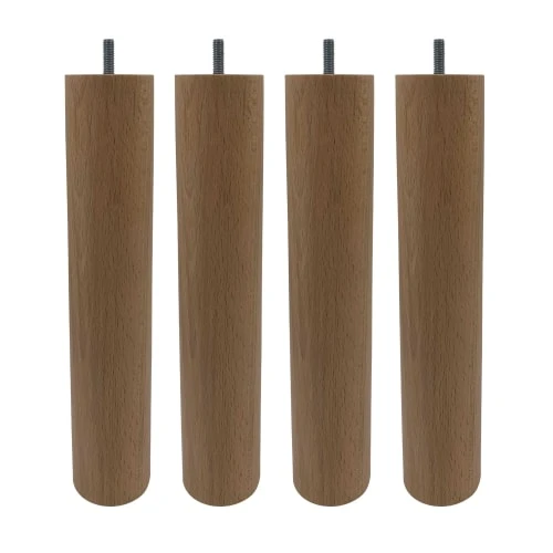 Someo Accessoires Literie 4 Pieds Cylindriques Bois Naturel 30 Cm 2 Someo Accessoires Literie 4 Pieds Cylindriques Bois Naturel 30 Cm -SURMATELAS Soldes 4 pieds cylindriques bois naturel 30 cm