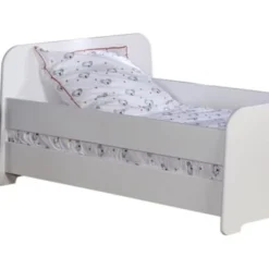 ID Kids Accessoires Literie Barrière De Lit 140 Cm Bois Massif -SURMATELAS Soldes barriere de lit 140 cm bois massif blanc 3