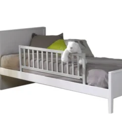 ID Kids Accessoires Literie Barrière De Lit Enfant Bois Massif Gris Clair -SURMATELAS Soldes barriere de lit enfant bois massif gris clair 3