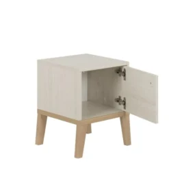 Calicosy Tables De Chevet Chevet 1 Porte Pieds En Hêtre H47cm - Beige -SURMATELAS Soldes chevet 1 porte pieds en hetre h47cm beige 2