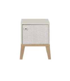 Calicosy Tables De Chevet Chevet 1 Porte Pieds En Hêtre H47cm - Beige