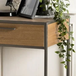 MACABANE Tables De Chevet Chevet 1 Tiroir 1 étagère Bois Sapin Et Métal -SURMATELAS Soldes chevet 1 tiroir 1 etagere bois sapin et metal 3