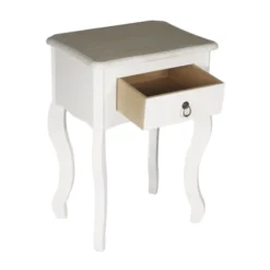 The Home Deco Factory Tables De Chevet Chevet 1 Tiroir Blanc -SURMATELAS Soldes chevet 1 tiroir blanc 2