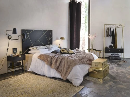 Maisons Du Monde Tables De Chevet Chevet 1 Tiroir En Acacia Massif Noir Et Métal Doré 8 Maisons Du Monde Tables De Chevet Chevet 1 Tiroir En Acacia Massif Noir Et Métal Doré – Image 6