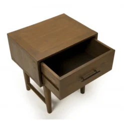 MACABANE Tables De Chevet Chevet 1 Tiroir En Mindi -SURMATELAS Soldes chevet 1 tiroir en mindi 5