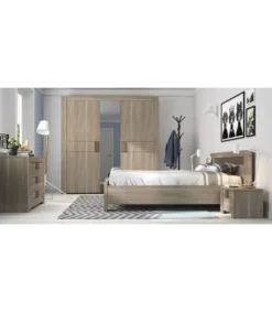 Calicosy Tables De Chevet Chevet 1 Tiroir H38cm - Marron -SURMATELAS Soldes chevet 1 tiroir h38cm marron 2