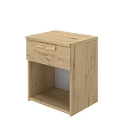 Calicosy Tables De Chevet Chevet 1 Tiroir H50cm - Marron Clair -SURMATELAS Soldes chevet 1 tiroir h50cm marron clair 1