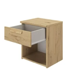 Calicosy Tables De Chevet Chevet 1 Tiroir H50cm - Marron Clair -SURMATELAS Soldes chevet 1 tiroir h50cm marron clair 2