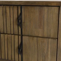 MACABANE Tables De Chevet Chevet 2 Tiroirs Acacia Pieds Métal Noir -SURMATELAS Soldes chevet 2 tiroirs acacia pieds metal noir 5