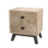 MACABANE Tables De Chevet Chevet 2 Tiroirs Beige Pieds En Sapin Noir 2 MACABANE Tables De Chevet Chevet 2 Tiroirs Beige Pieds En Sapin Noir -SURMATELAS Soldes chevet 2 tiroirs beige pieds en sapin noir