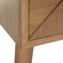 Altobuy Tables De Chevet Chevet 2 Tiroirs Bois Naturel Et Teinté Or -SURMATELAS Soldes chevet 2 tiroirs bois naturel et teinte or 3