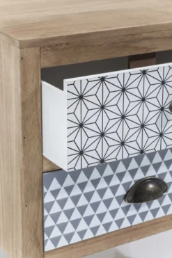 Kare Design Tables De Chevet Chevet 2 Tiroirs Motifs Géométriques -SURMATELAS Soldes chevet 2 tiroirs motifs geometriques 4