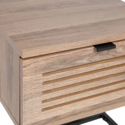 Decoratie Tables De Chevet Chevet Bois Pieds Métal -SURMATELAS Soldes chevet bois pieds metal 1