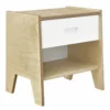 ID Kids Tables De Chevet Chevet Effet Bois Blanc Et Bois -SURMATELAS Soldes chevet effet bois blanc et bois