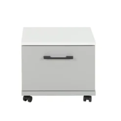 ID Kids Tables De Chevet Chevet Effet Bois Blanc Et Gris Clair