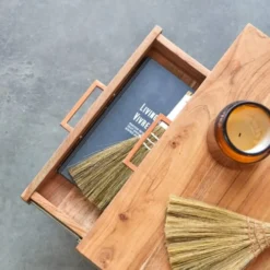 Tikamoon Tables De Chevet Chevet En Acacia Massif -SURMATELAS Soldes chevet en acacia massif 4