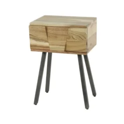 Mathi Design Tables De Chevet Chevet En Bois D'acacia Marron