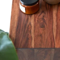 Tikamoon Tables De Chevet Chevet En Palissandre Massif 3 Tiroirs -SURMATELAS Soldes chevet en palissandre massif 3 tiroirs 2