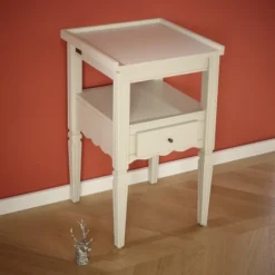 Robin Des Bois Tables De Chevet Chevet En Pin 1 Tiroir Blanc Argile -SURMATELAS Soldes chevet en pin 1 tiroir blanc argile 2