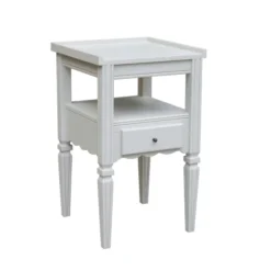 Robin Des Bois Tables De Chevet Chevet En Pin 1 Tiroir Blanc Argile