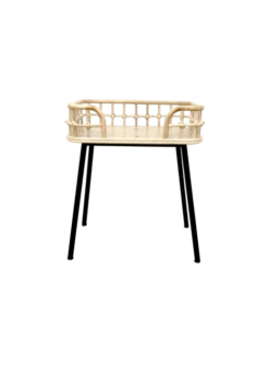 Saudara Collections Tables De Chevet Chevet En Rotin Naturel Et Métal