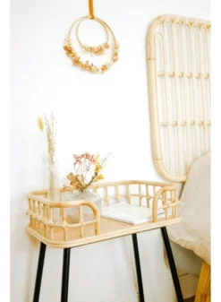 Saudara Collections Tables De Chevet Chevet En Rotin Naturel Et Métal -SURMATELAS Soldes chevet en rotin naturel et metal 3