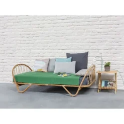 Kok Maison Tables De Chevet Chevet En Rotin Vintage Beige -SURMATELAS Soldes chevet en rotin vintage beige 3