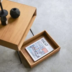 Tikamoon Tables De Chevet Chevet En Teck -SURMATELAS Soldes chevet en teck 4