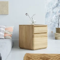 Tikamoon Tables De Chevet Chevet En Teck Massif -SURMATELAS Soldes chevet en teck massif 13