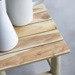 Tikamoon Tables De Chevet Chevet En Teck Massif -SURMATELAS Soldes chevet en teck massif 2