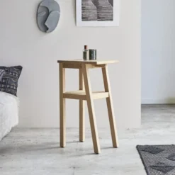 Tikamoon Tables De Chevet Chevet Haut En Chêne Massif -SURMATELAS Soldes chevet haut en chene massif 3