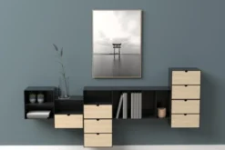 Hellin Tables De Chevet Chevet Suspendu Cube En Métal Et Bambou 1 Tiroir 1 Niche -SURMATELAS Soldes chevet suspendu cube en metal et bambou 1 tiroir 1 niche 5