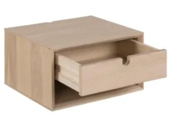 Hellin Tables De Chevet Chevet Suspendu Rectangulaire En Finition Bois 1 Niche Et 1 Tiroir -SURMATELAS Soldes chevet suspendu rectangulaire en finition bois 1 niche et 1 tiroir 2