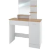 Tectake Tables De Chevet Coiffeuse ZOE Moderne Blanc -SURMATELAS Soldes coiffeuse zoe moderne blanc