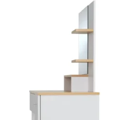 Tectake Tables De Chevet Coiffeuse ZOE Moderne Blanc -SURMATELAS Soldes coiffeuse zoe moderne blanc 5