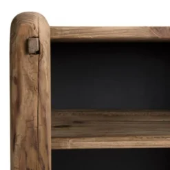 MACABANE Tables De Chevet Etagère 2 Niveaux En Pin Recyclé -SURMATELAS Soldes etagere 2 niveaux en pin recycle 4