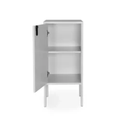 Tenzo Tables De Chevet Petit Meuble De Rangement En Bois H89cm Blanc -SURMATELAS Soldes petit meuble de rangement en bois h89cm blanc 2