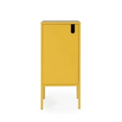 Tenzo Tables De Chevet Petit Meuble De Rangement En Bois H89cm Jaune Moutarde