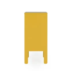 Tenzo Tables De Chevet Petit Meuble De Rangement En Bois H89cm Jaune Moutarde -SURMATELAS Soldes petit meuble de rangement en bois h89cm jaune moutarde 3