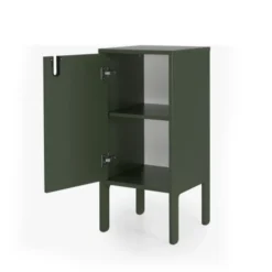 Tenzo Tables De Chevet Petit Meuble De Rangement En Bois H89cm Vert Kaki -SURMATELAS Soldes petit meuble de rangement en bois h89cm vert kaki 4