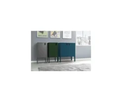 Tenzo Tables De Chevet Petit Meuble De Rangement En Bois H89cm Vert Kaki -SURMATELAS Soldes petit meuble de rangement en bois h89cm vert kaki 5