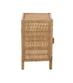 Calicosy Tables De Chevet Petite Armoire 1 Porte Rotin Naturel -SURMATELAS Soldes petite armoire 1 porte rotin naturel 1