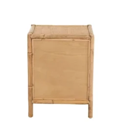 Calicosy Tables De Chevet Petite Armoire 1 Porte Rotin Naturel -SURMATELAS Soldes petite armoire 1 porte rotin naturel 2