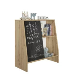 Calicosy Tables De Chevet Rangement Ludique 1 Porte H81cm - Marron -SURMATELAS Soldes rangement ludique 1 porte h81cm marron 2