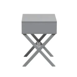 Beliani Tables De Chevet Table Basse Grise Avec Tiroir -SURMATELAS Soldes table basse grise avec tiroir 3