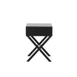 Beliani Tables De Chevet Table Basse Noire Avec Tiroir -SURMATELAS Soldes table basse noire avec tiroir 4