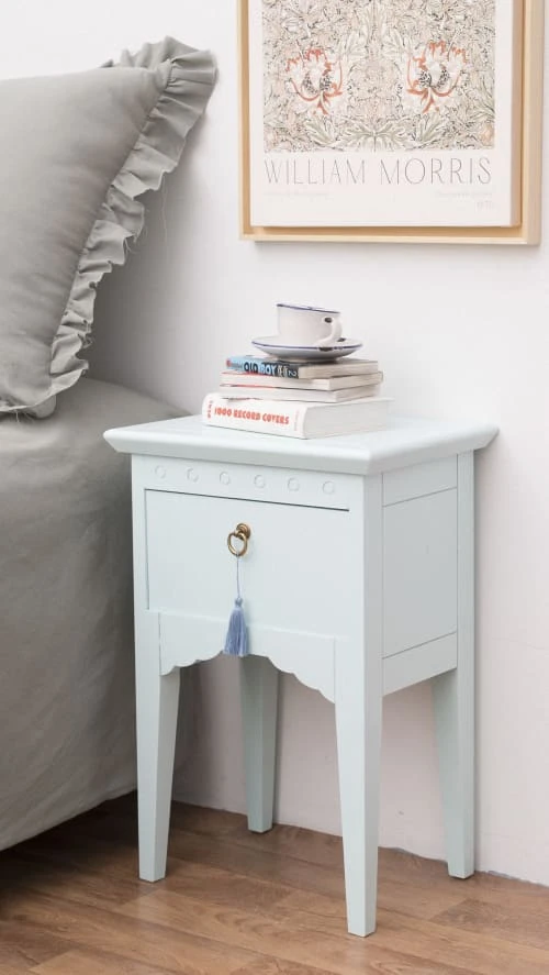 RNT By Really Nice Things Tables De Chevet Table Chevet 1 Tiroir Laqué Pin Massif Aigue Marine. 4 RNT By Really Nice Things Tables De Chevet Table Chevet 1 Tiroir Laqué Pin Massif Aigue Marine. – Image 2