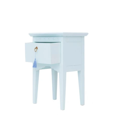 RNT By Really Nice Things Tables De Chevet Table Chevet 1 Tiroir Laqué Pin Massif Aigue Marine. 5 RNT By Really Nice Things Tables De Chevet Table Chevet 1 Tiroir Laqué Pin Massif Aigue Marine. – Image 3