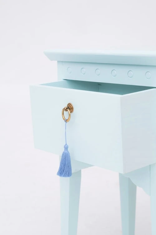 RNT By Really Nice Things Tables De Chevet Table Chevet 1 Tiroir Laqué Pin Massif Aigue Marine. 8 RNT By Really Nice Things Tables De Chevet Table Chevet 1 Tiroir Laqué Pin Massif Aigue Marine. – Image 6