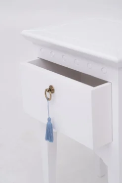 RNT By Really Nice Things Tables De Chevet Table Chevet 1 Tiroir Laqué Pin Massif Blanc. -SURMATELAS Soldes table chevet 1 tiroir laque pin massif blanc 3